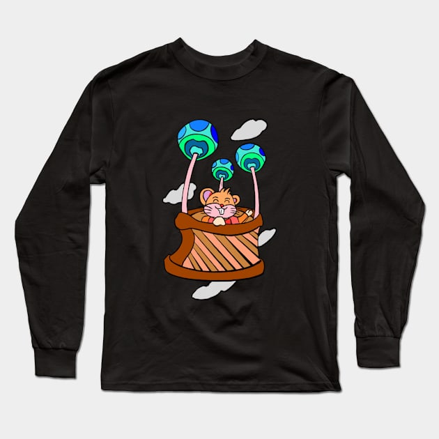 Hello Yay World Long Sleeve T-Shirt by Andrew Hau